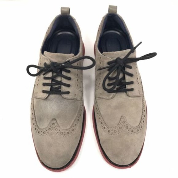 Cole Haan Grand Evolution Wingtip Shoes Size 8.5 Taupe main image 4